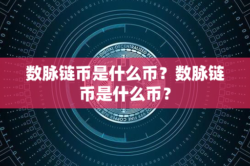 数脉链币是什么币？数脉链币是什么币？