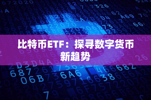 比特币ETF：探寻数字货币新趋势